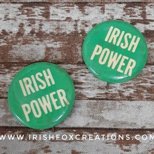 Vintage 1970's "Irish Power" St. Patrick's Day Pin
